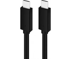 USB kabelis Platinet "USB-C (Type-C) to USB-C (Type-C)" (5A) juodas 2M