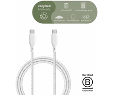 Kabelis USB Platinet ESSENTIALS by UPSTRM USB-C į USB-C 100 W 480 Mbps 2,5 m Baltas (CC250-100W-E)