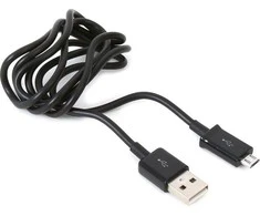 USB laidas Platinet USB-A - microUSB 1 m juodas (PUC1MBB)