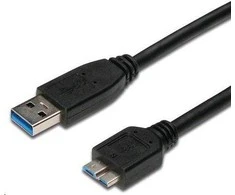 PremiumCord USB-A – microUSB USB laidas 3 m juodas (ku3ma3bk)