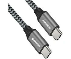 PREMIUMCORD kabelis USB-C M/M, 100W 20V/5A 480Mbps medvilnės pynė, 0,5m
