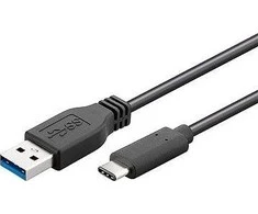 PremiumCord jungiamasis USB 3.0 laidas su USB-C - USB-A jungtimis juoda 2m