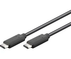 Kabelis USB PremiumCord USB-C - 0.5 m Juodas (ku31cc05bk)