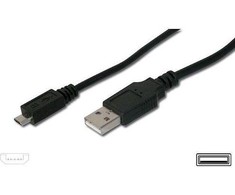 USB kabelis PremiumCord USB-A - mikroUSB 5 m Juoda (ku2m5f)