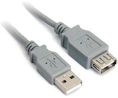 USB kabelis PremiumCord USB-A - USB-A 0,5 m Juodas (ku3pa05Bk)
