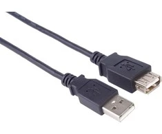 Premiumcord USB 2.0 extension cable, A-A, 0.5m juodas
