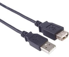USB kabelis PremiumCord USB-A - USB-A 5 m Juodas (kupaa5Bk)