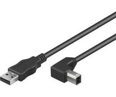USB kabelis PremiumCord USB-A - USB-B 1 m Juodas (ku2ab1-90)