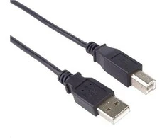 PremiumCord USB 2.0 Cable, A-B, 1m juodas
