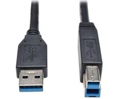USB kabelis PremiumCord USB-A - USB-B 3 m Juodas (ku3ab3bk)