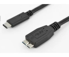 USB kabelis PremiumCord USB-C - mikro B 0,6 m juodasis (ku31cmb06bk)
