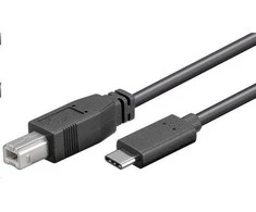 Kabelis USB PremiumCord USB-C - USB-B 1 m Juodas (ku31cd1bk)