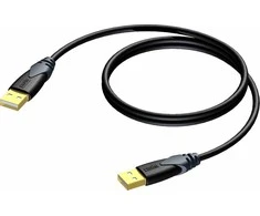 USB kabelis Procab USB-A - USB-A 5 m juodas (CLD600/5)