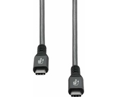 Kabelis USB ProXtend USB-C - USB-C 0.5 m Pilka (USB4 Cable Gen. 3x2 40Gbps)