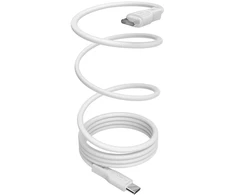 Kabelis Puro Braided USB-C/USB-C 240W, 2m, baltas