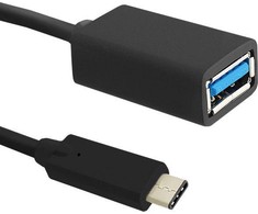 QOLTEC 50486 Qoltec Cable USB 3.1 tipo C kištukas USB 3.0 A moteriškas 0,5 m