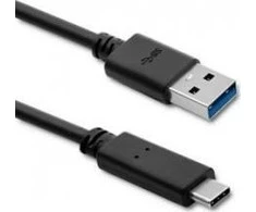 QOLTEC 50363 USB 3.1 type C male cable USB 3.0 A male 1.8m Juodas