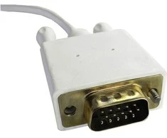 Qoltec USB-C – D-Sub (VGA) USB laidas, 1 m baltas (50418)