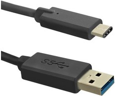 QOLTEC 50500 Qoltec Cable USB 3.1 tipo C kištukas USB 3.0 A kištukas 1m