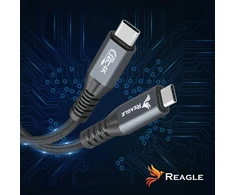 USB laidas Reagle Thunderbolt 3 USB-C - USB-C 1 m Juodas