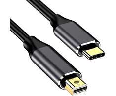 USB laidas Reagle Thunderbolt - mini DisplayPort 1,8 m juodas-sidabrinis