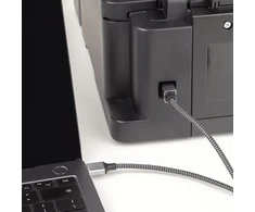 USB laidas Reagle USB-A - USB-B 5 m Sidabrinis