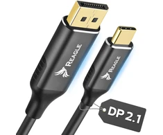 Kabelis USB Reagle USB-C - DisplayPort 2 m Juodai-pilka