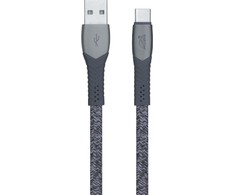 Kabelis USB RivaCase USB-A - USB-C 1.2 m Pilka (PS 6102 GR12)