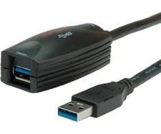 Roline USB kabelis USB-A – 5 m juodas (12/04/1096)