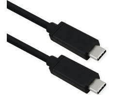 Roline USB kabelis USB4 Gen 3, Emark, C-C, M/M, 40 Gbit/s, 100 W, juodas, 0,8 m
