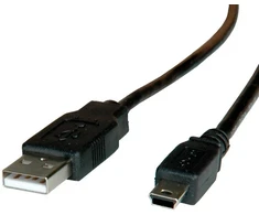 Kabelis USB Roline USB 2.0 USB A - Mini-USB B 1.8 m 0.48 Gbit/s Juodas (11.02.8719)