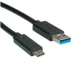 USB kabelis Roline USB-A - 0,5 m Juodas (11.02.9010)