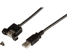 Efb Elektronik USB kabelis Roline USB-A - 2m juodas (K5291SW.0,5V2)