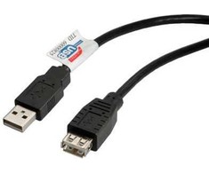 Kabelis USB Roline USB-A - 3 m Juodas (11.02.8960)