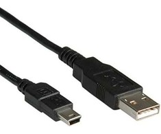 Roline USB laidas USB-A – miniUSB 1,8 m juodas (11.02.8719)