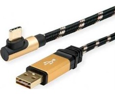 Oem Roline USB-A – USB-C USB laidas, 1,8 m juodas (11.02.9061)