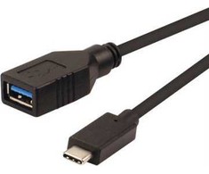 Roline USB-C – USB-A USB laidas 0,15 m juodas (11.02.9030)