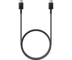 USB kabelis Samsung USB-C - USB-C 1 m Juodas (EP-DA705BBEGWW)