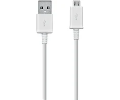 Kabelis USB Samsung USB-A - microUSB 1 m Baltas (ECB-DU4AWE)