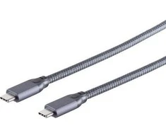 USB kabelis Sandberg USB-C - USB-C 2 m Pilkas (13-47030)