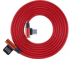 Sbox Technology Sbox USB->Type-C 90 m/m 1.5m Type-C-90R Strawberry raudonos spalvos