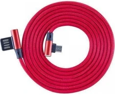 Sbox Technology Sbox USB->Micro USB 90 M/M 1.5m USB-MICRO-90R braškių raudonumo