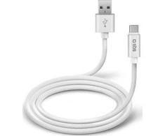 USB 2.0 A kabelis > C tipo SBS 1 m baltas