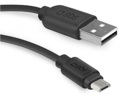MicroUSB Įkrovimo 2m Laidas SBS Juodas