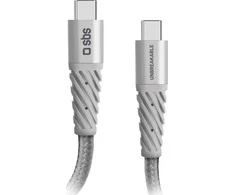 Kabelis USB SBS Mobile USB-C - USB-C 1.5 m Sidabrinė (TECABLEUNRELTCCK)