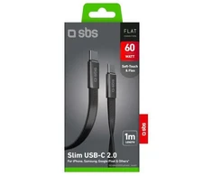 Cable SBS USB-C/USB-C, 60W, 1m, Flat Connector, Juoda