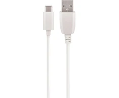 Kabelis USB Setty USB-A - 1 m Baltas (GSM043795)