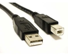 Sharkoon USB 2.0 Kabelis, USB-A Stecker > USB-B Stecker (juodas, 1,0 Meter)