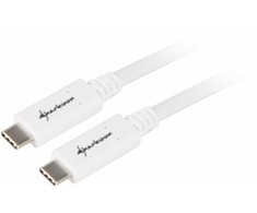 Sharkoon USB 3.1 C-C wh 0,5m – skaitmeninis
