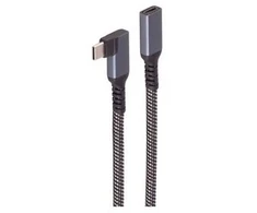 Kabelis USB Shiverpeaks USB-C Kabelis przedłużający 3.2 90° PD Tekstylny 1,5m (BS14-74016)